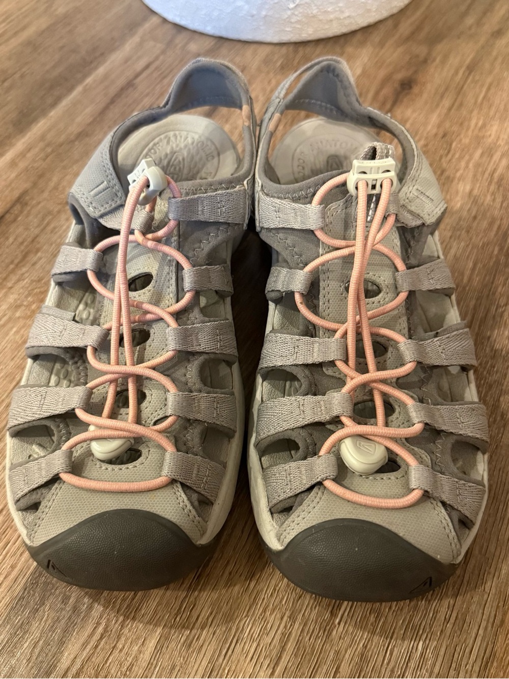 Keen Astoria West Sandals Women Size 9 Grey Hiking Trail Washable Waterproof - Picture 3 of 7